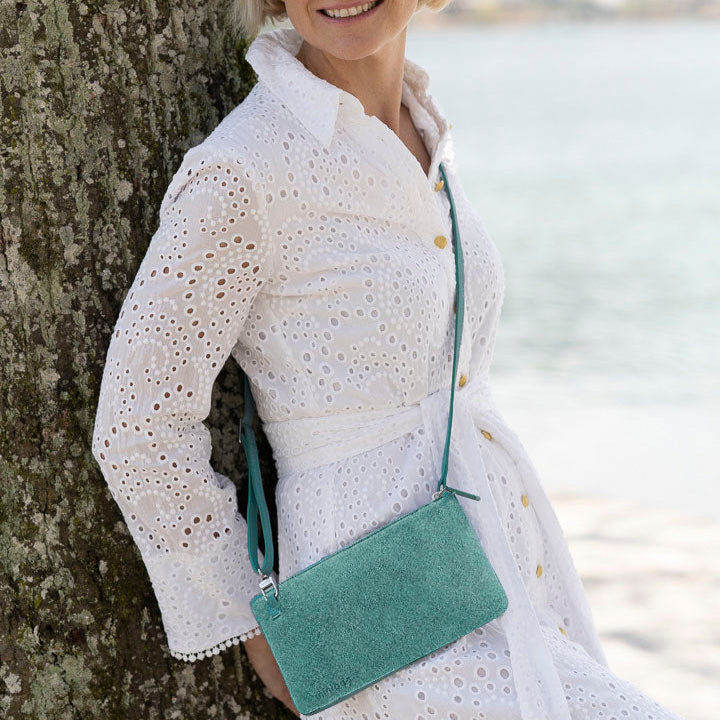 minibag velour türkis