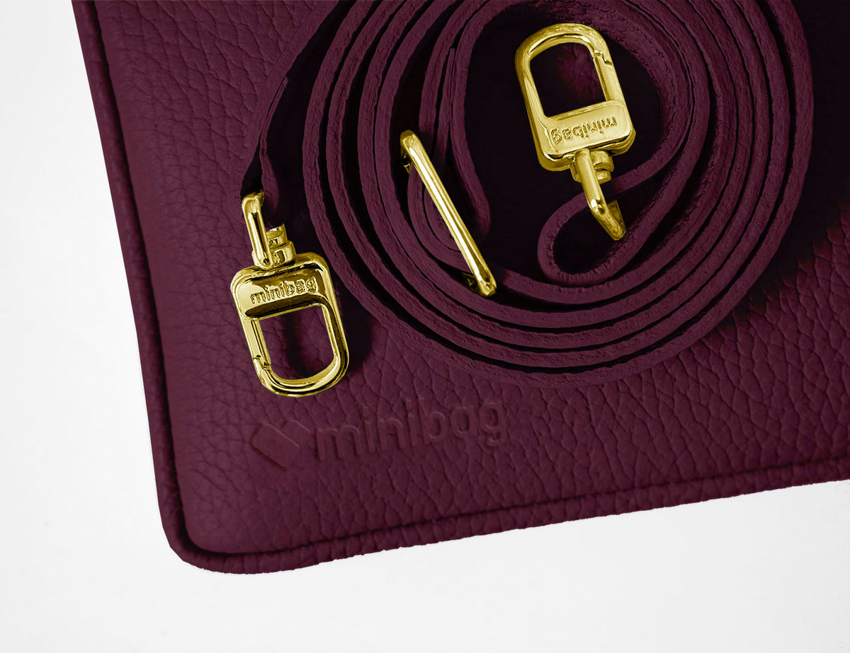 minibag burgundy GOLD