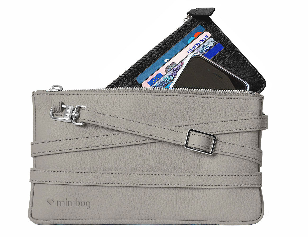 minibag taupe & Wallet