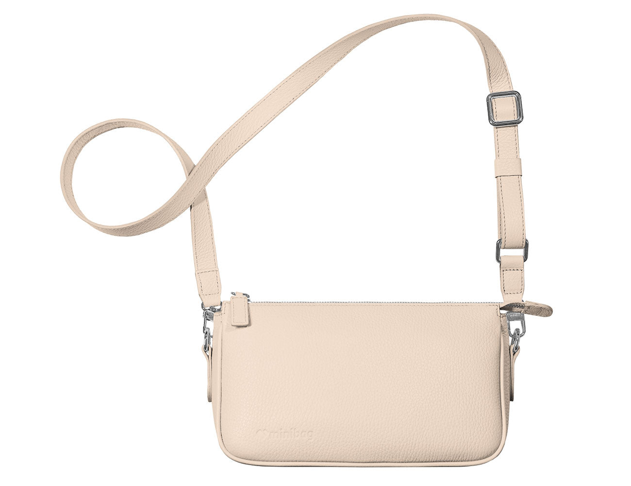 ✓ mini bag Kate nude: kleine rosa Ledertasche - Main Image