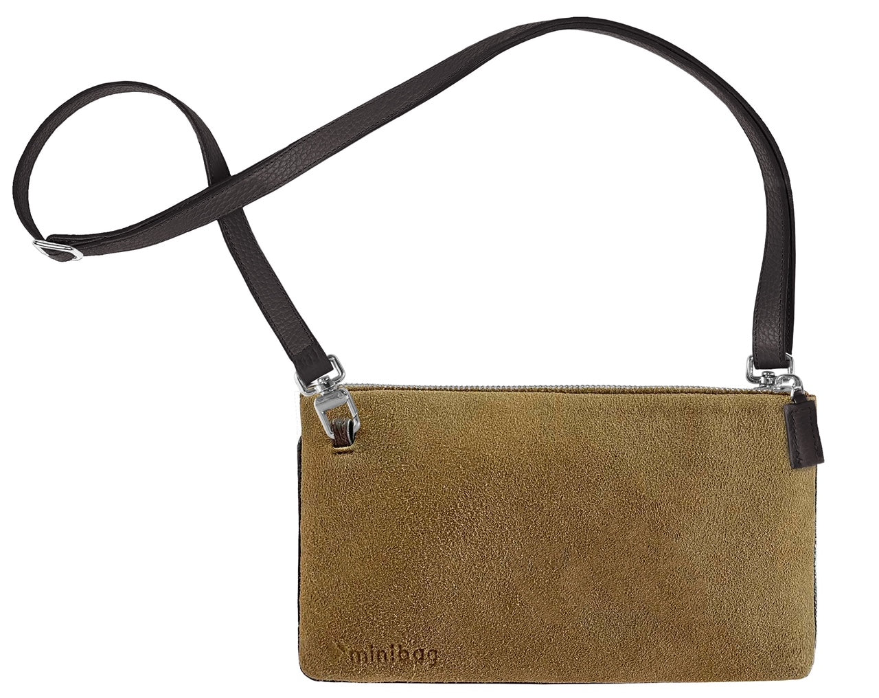 ✓ mini bag in Hirschleder, Handytasche aus Hirschleder