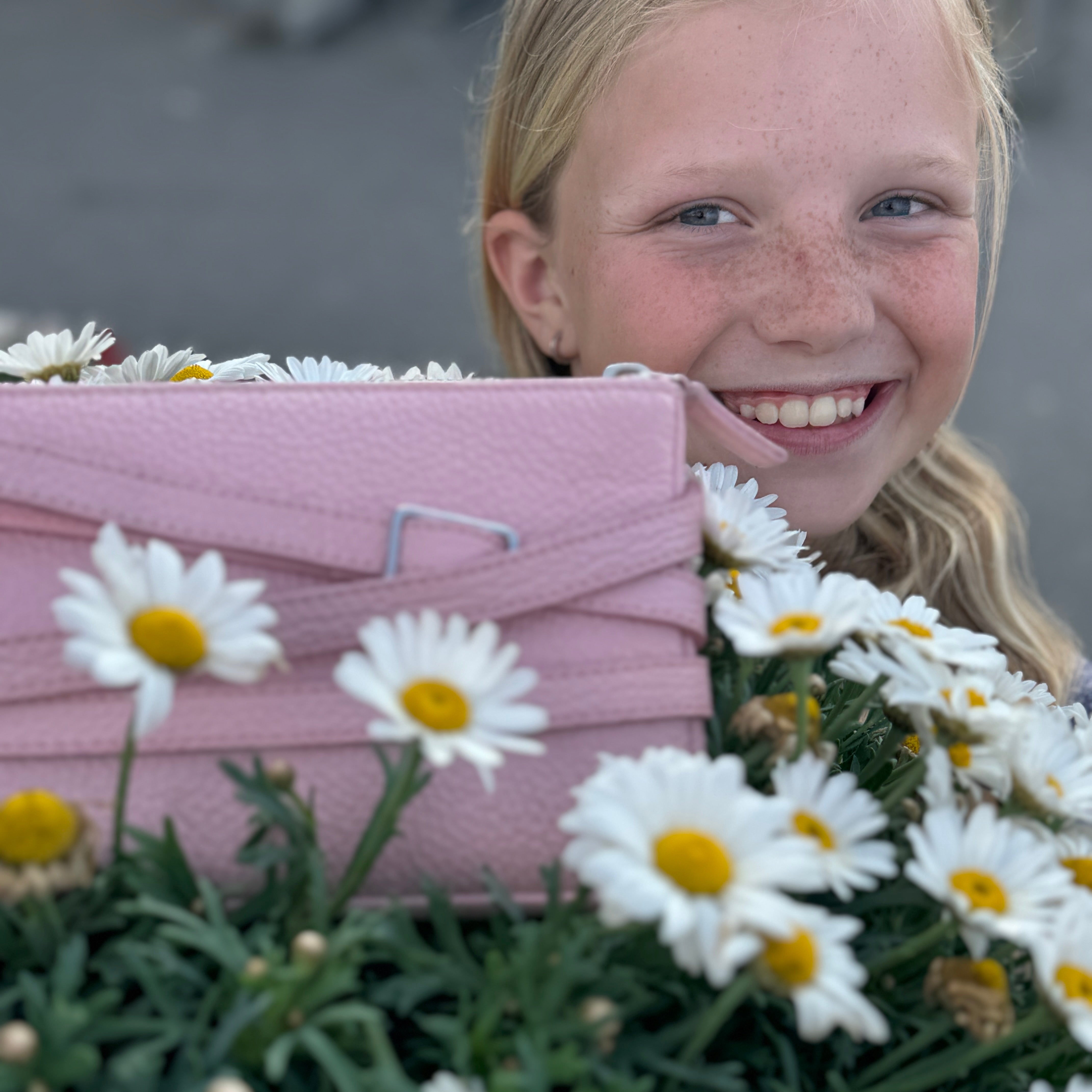 rosa Tasche, rosa ledertasche. muttertagsgeschenk