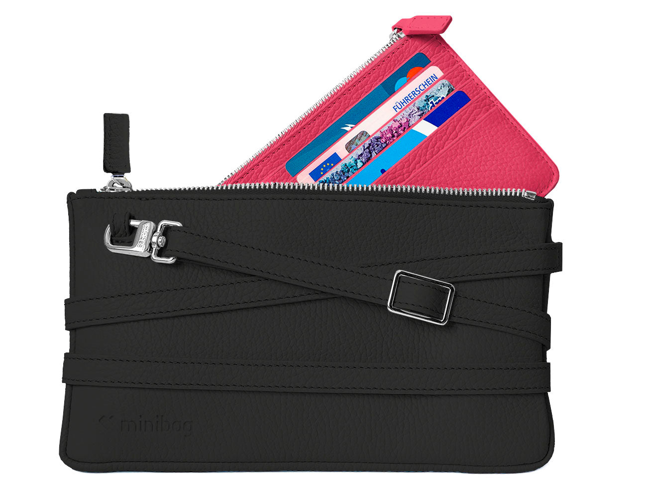 minibag schwarz & Wallet