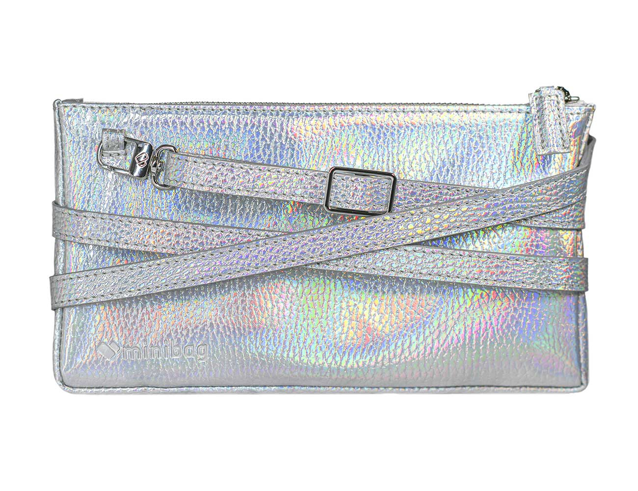 minibag disco metallic silber