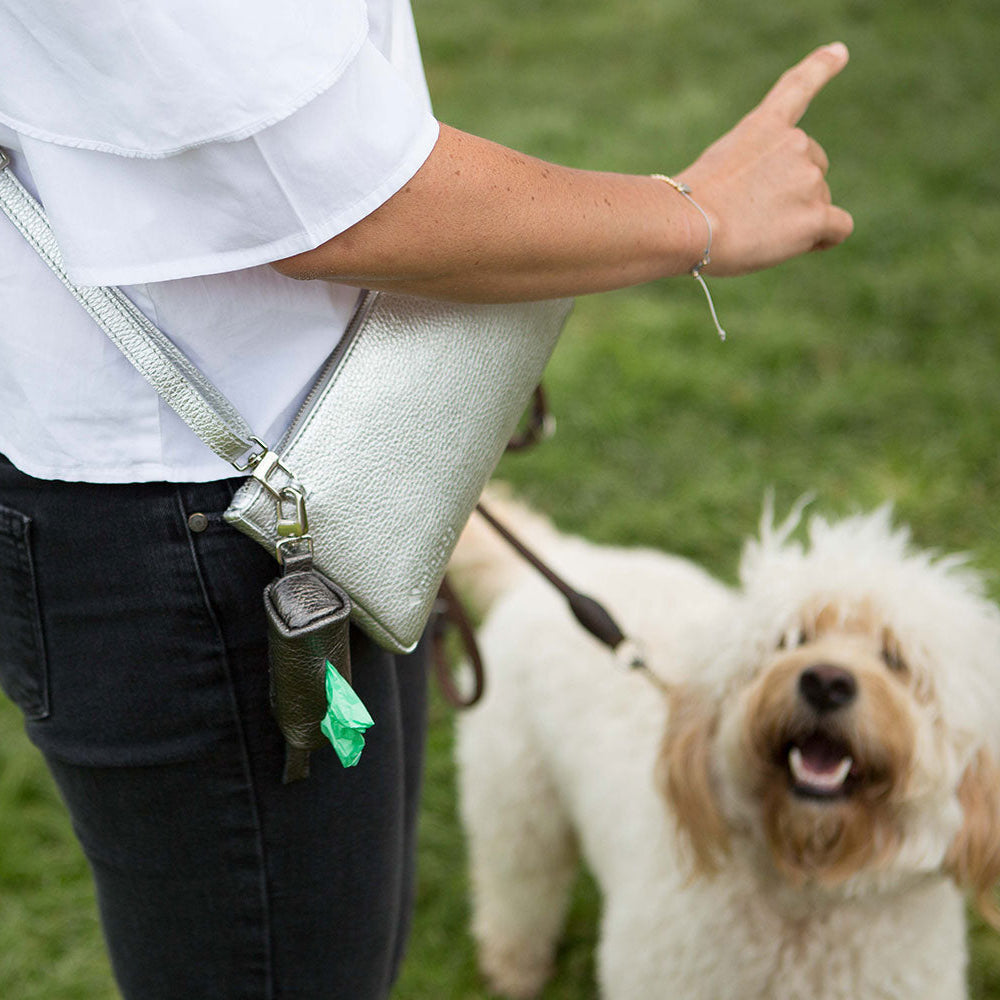 minibag poo doggy-bag, graues Täschchen für Hundesackerl, Accessoires für Hunde, minibag for dogs