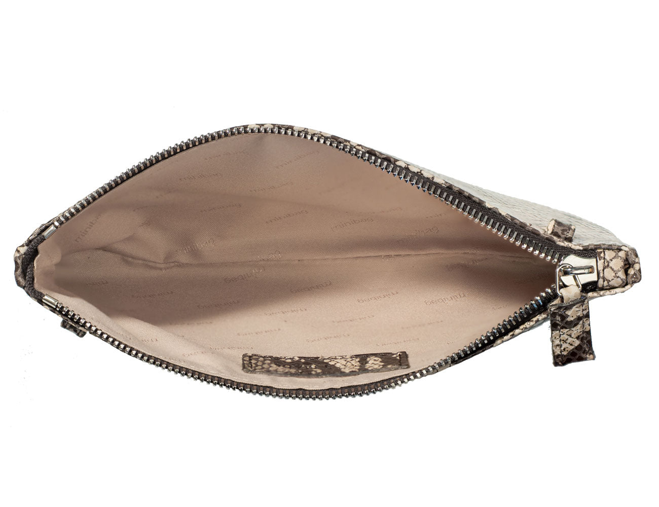 minibag snake stone, Innenleben minibag, Ledertasche mit Schlangenmuster, Clutch mit Schlangenmuster, kleine Tasche mit Schlangenleder, Schlangenledertasche