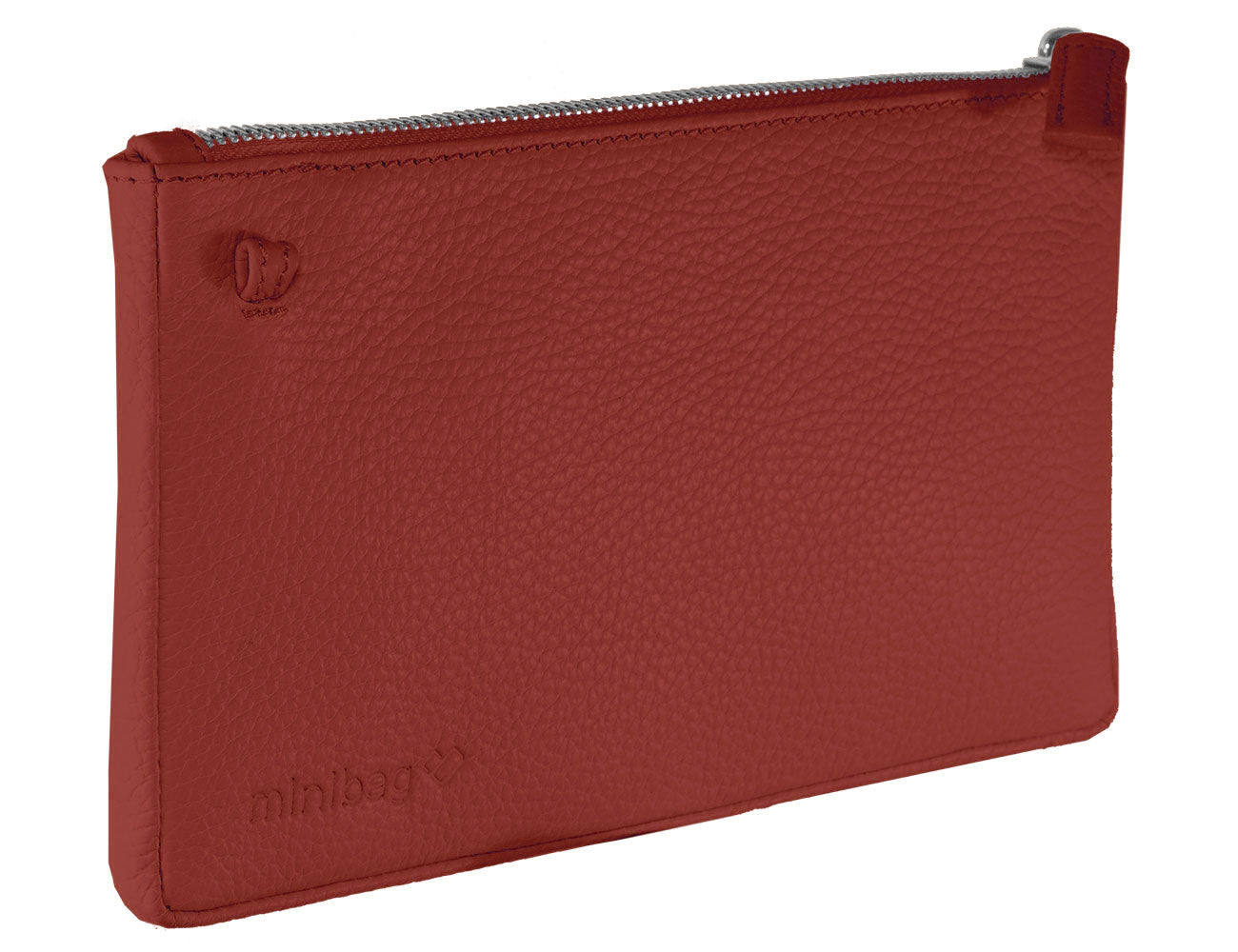 minibag rusty, Ledertasche rostrot, Clutch rostrot, Geldtasche zum Umhängen, minibag rostrot